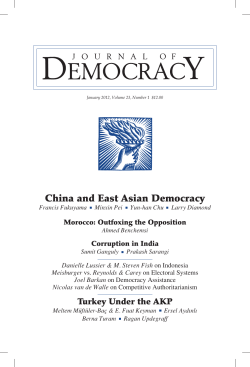 China and East Asian Democracy