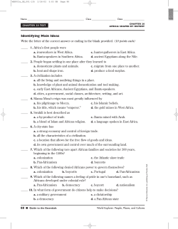 Ch.20 Quiz - Ponder ISD