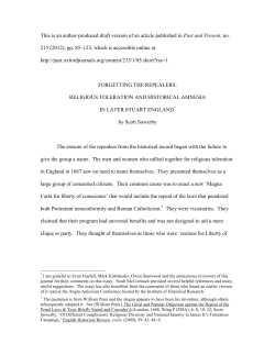 Forgetting the Repealers