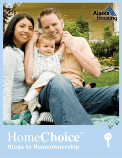 HomeChoice - Alaska Housing Finance Corporation