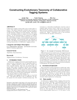 Constructing Evolutionary Taxonomy of Collaborative Tagging