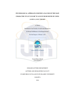 psychological approach: emotion analysis of the