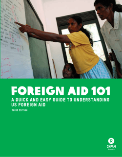 Foreign aid 101