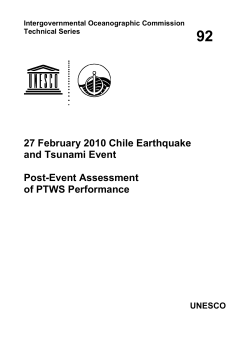 27 February 2010 Chile earthquake and tsunami event