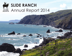 SLIDE RANCH Annual Report 2014