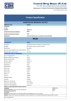 Product Specification NH4Br