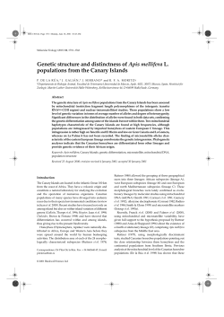 Genetic structure and distinctness of Apis