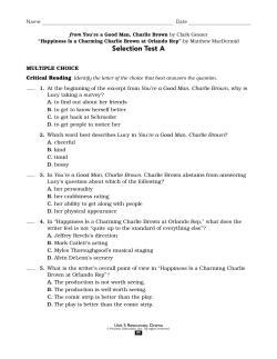 Selection Test A