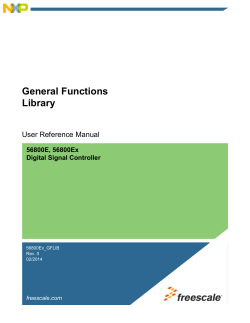 56800Ex_GFLIB, General Functions Library User`s Guide