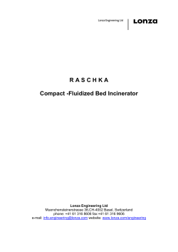 RASCHKA Compact -Fluidized Bed Incinerator