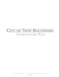 Chapter 7 Thoroughfare Plan