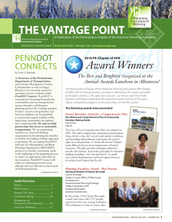 the vantage point - Pennsylvania Planning Association