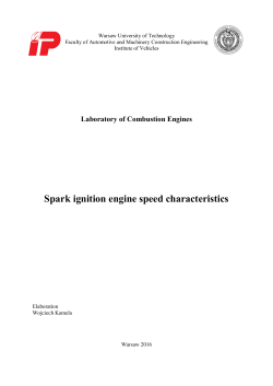 Spark ignition engine speed characteristics