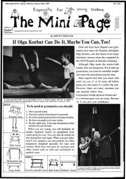 If Olga Korbut Can Do It, Maybe You Can, Too!