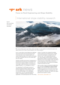Focus on Rock Engineering and Slope Stability