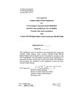 DFC - DFC90 Pilot`s Operating Handbook Flight Manual
