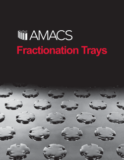 AMACS Tray Brochure - Amacs Process Towers Internals