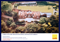 large country house with pool and walled garden