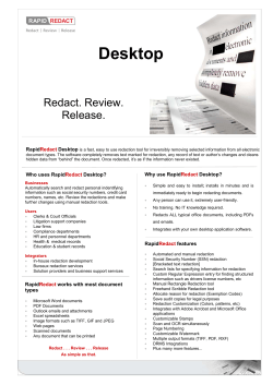 Rapid Redact Online