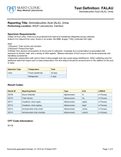Test Definition - Mayo Medical Laboratories
