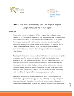 Proposed Drill Program and Methodology on the