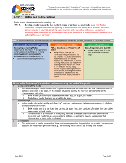 5-PS1-1 Matter and Its Interactions