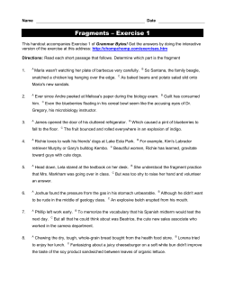 Fragments &ndash; Exercise 1