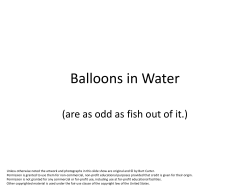 Balloons in Water