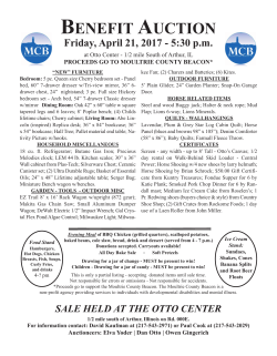benefit auction - Moultrie County Beacon, Inc