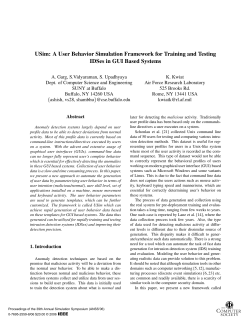 A User Behavior Simulation Framework for Training and Testing