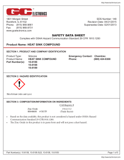 SDS Sheet - Techni-Tool