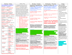 Roberto Barrera Spanish Level I, Lesson Plan / Homework April 6