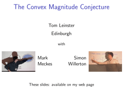 The Convex Magnitude Conjecture