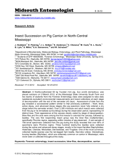 MidSouth Entomologist - Mississippi State University