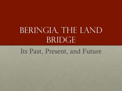 BERINGIA, THE LAND BRIDGE