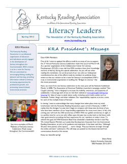 Literacy Leaders - Kentucky Reading Association