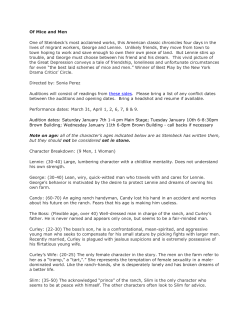 Of Mice and Men One of Steinbeck`s most acclaimed works, this