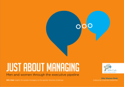 Men and women through the executive pipeline