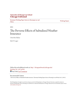The Perverse Effects of Subsidized Weather Insurance