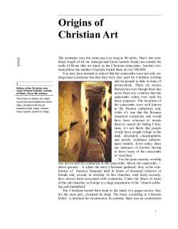 1 Origins of Christian Art