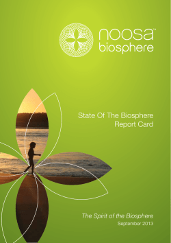State Of The Biosphere Report Card