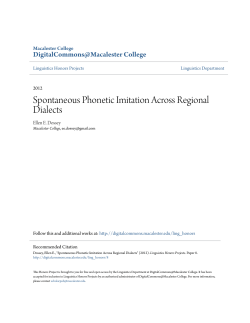 Spontaneous Phonetic Imitation Across Regional Dialects