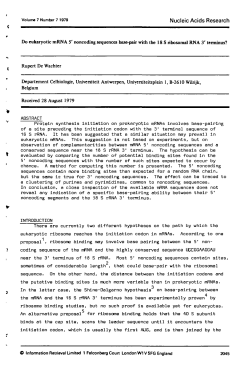 7 Number 71979 Nucleic Acids Research