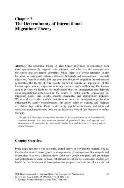 The Determinants of International Migration: Theory
