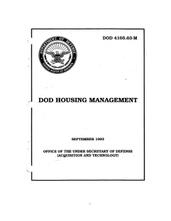 DoD 4165.63-M - Medical and Public Health Law Site