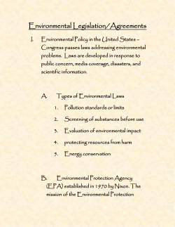 environmental legislation