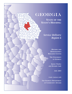 Region 6 - Georgia Department of Community Affairs
