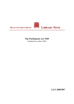The Parliament Act 1949