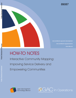 Interactive Community Mapping