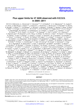 Flux upper limits for 47 AGN observed with H.E.S.S. in 2004&minus;2011